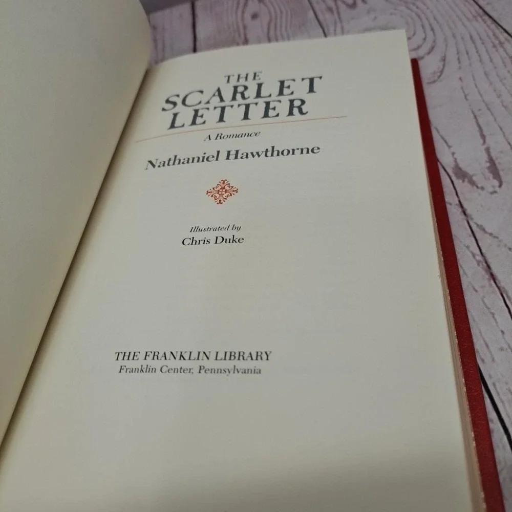 The Scarlet Letter by Nathaniel Hawthorne 1979 Franklin Library